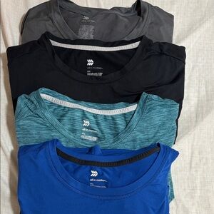 All in Motion Men's Short Sleeve Tees - Black, Gray, Teal, Blue